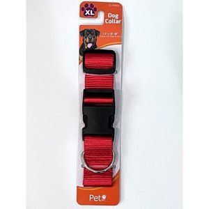 XL Dog Collar by Pet Inc. 3 Color Choices With D-Ring & Adjustable Length
